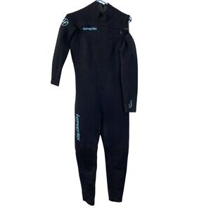 Hyperflex VYRL 4mm Youth Wetsuit Size 14 Black Chest Zip Full Suit Surf Neoprene